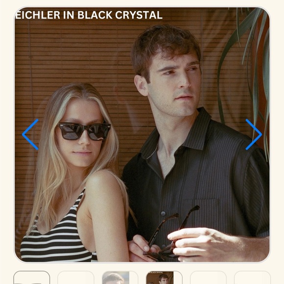 Kiaura eichler unisex sunglasses in black crystal - Picture 2 of 4